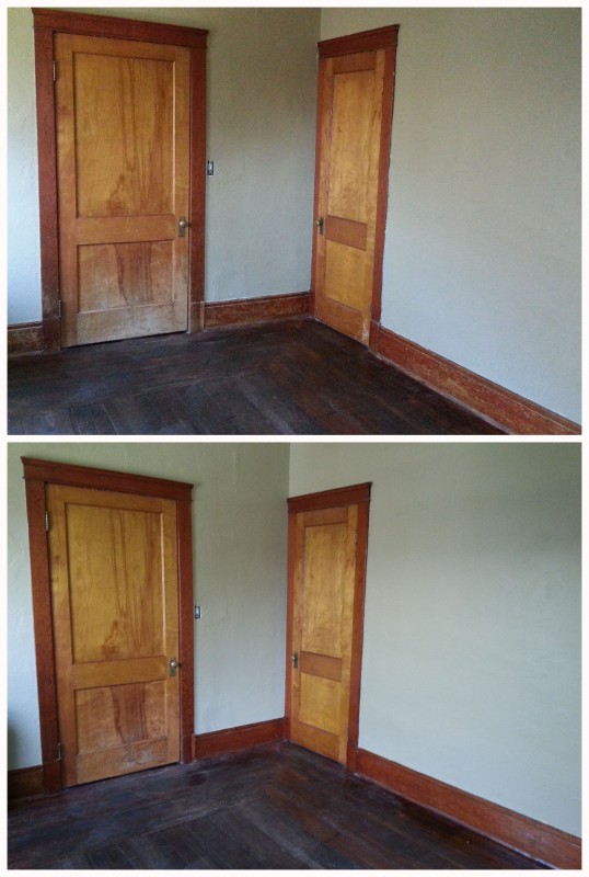 Watco Before and After - Arts and Crafts Doors and Casings
