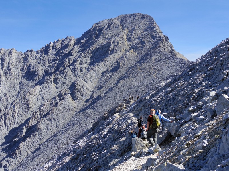 Approaching Final Ascent to Mount Borah