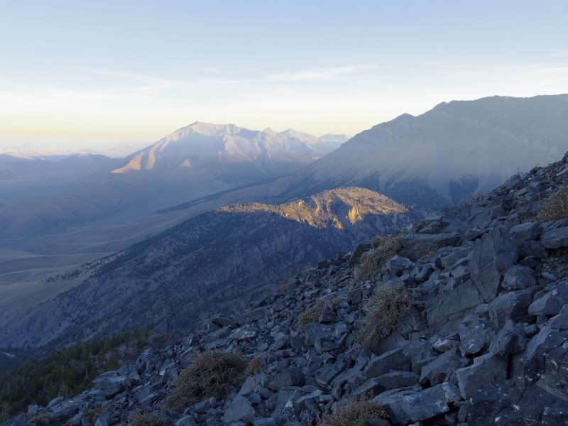 Ascent to Borah Peak - Smoke and Haze