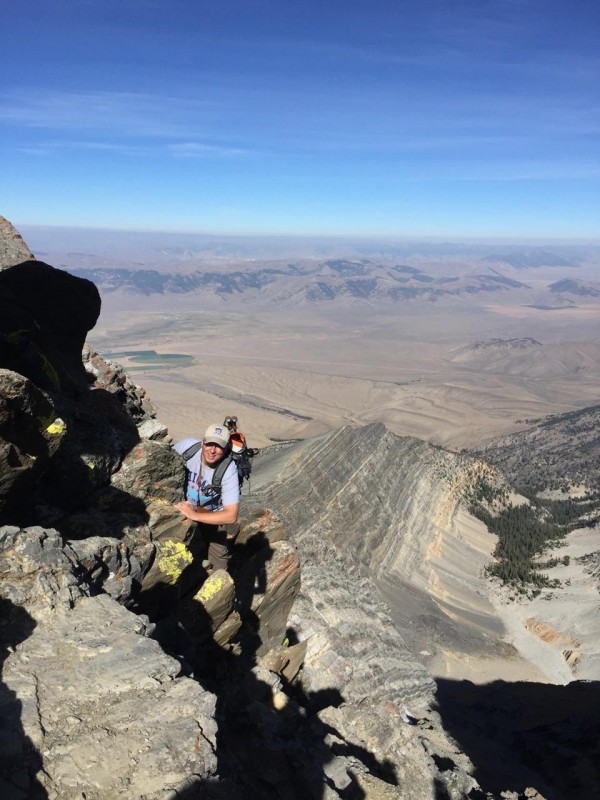 Jeremy Peterson on Mount Borah August 2016